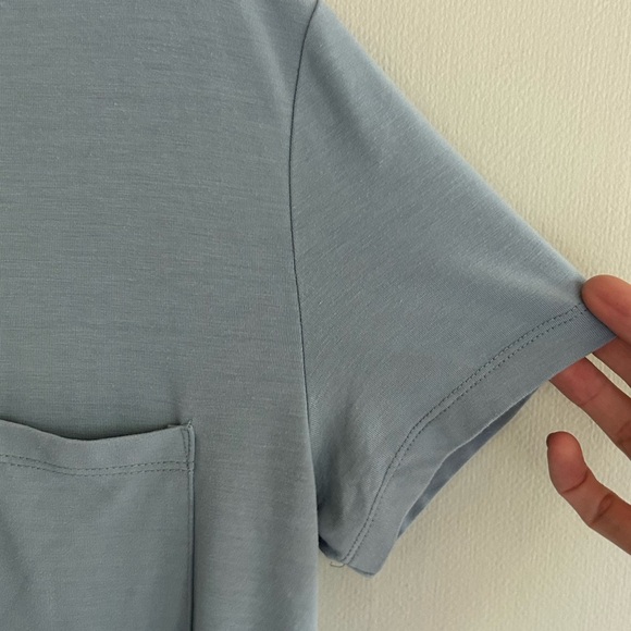 FREE FLY Bamboo Flex Pocket Dress Heather Coastal Sage UPF 50 Quick-Dry Soft | M - Picture 6 of 11